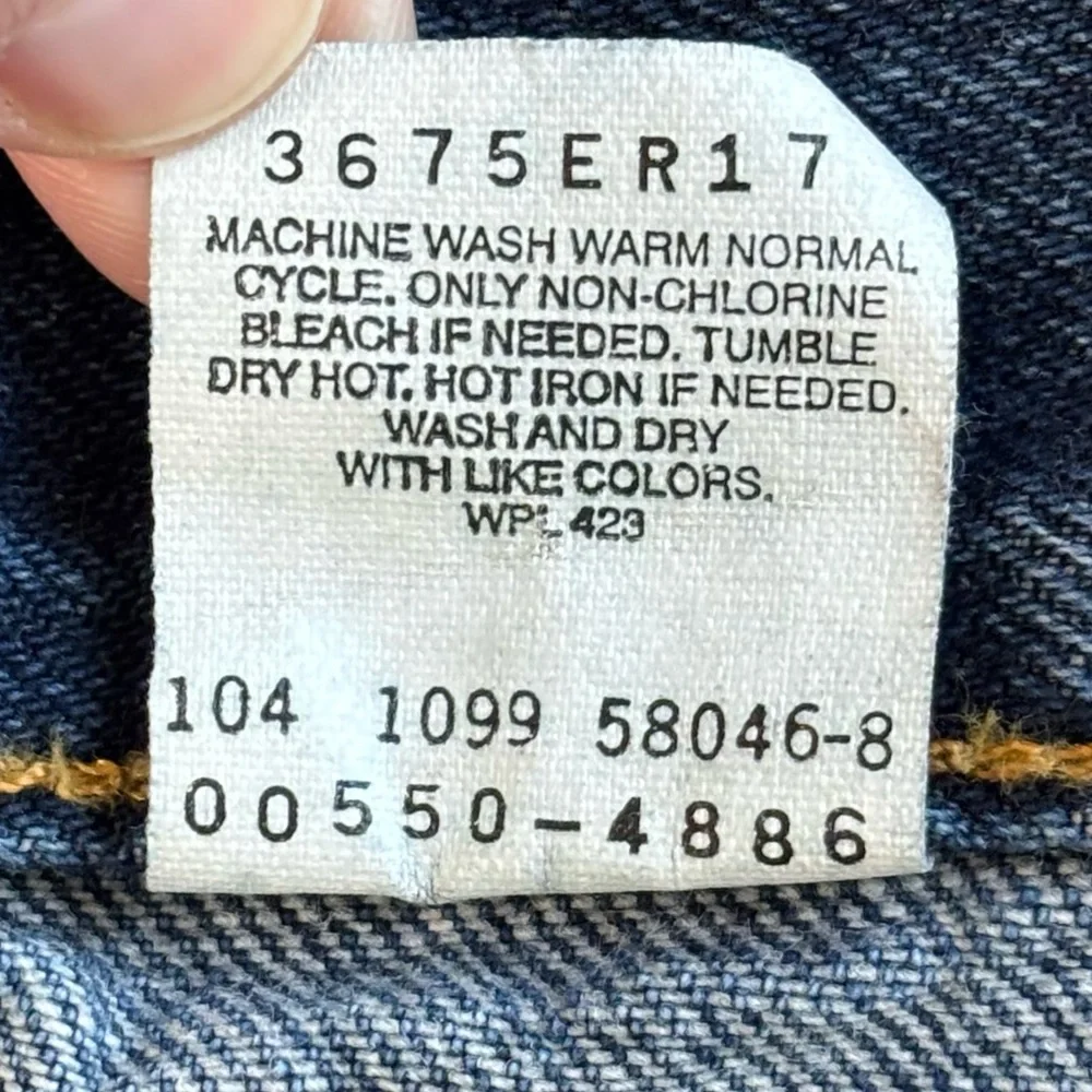 Vtg Levis Jeans Mens 36x30 Blue 550 Relaxed‎ Fit Red Tab Tapered Leg 99 90's